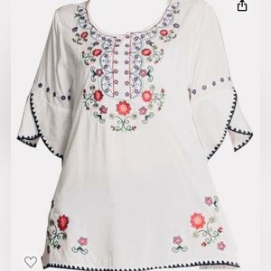 ASHIR-ALEY embroidered top